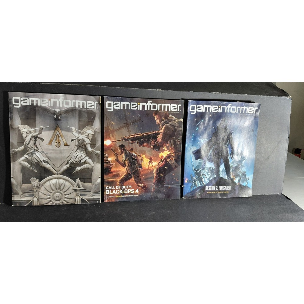 Colecctible Game Informer video game magazine 2018 Lot Of 3 (304/305/306) Gamer